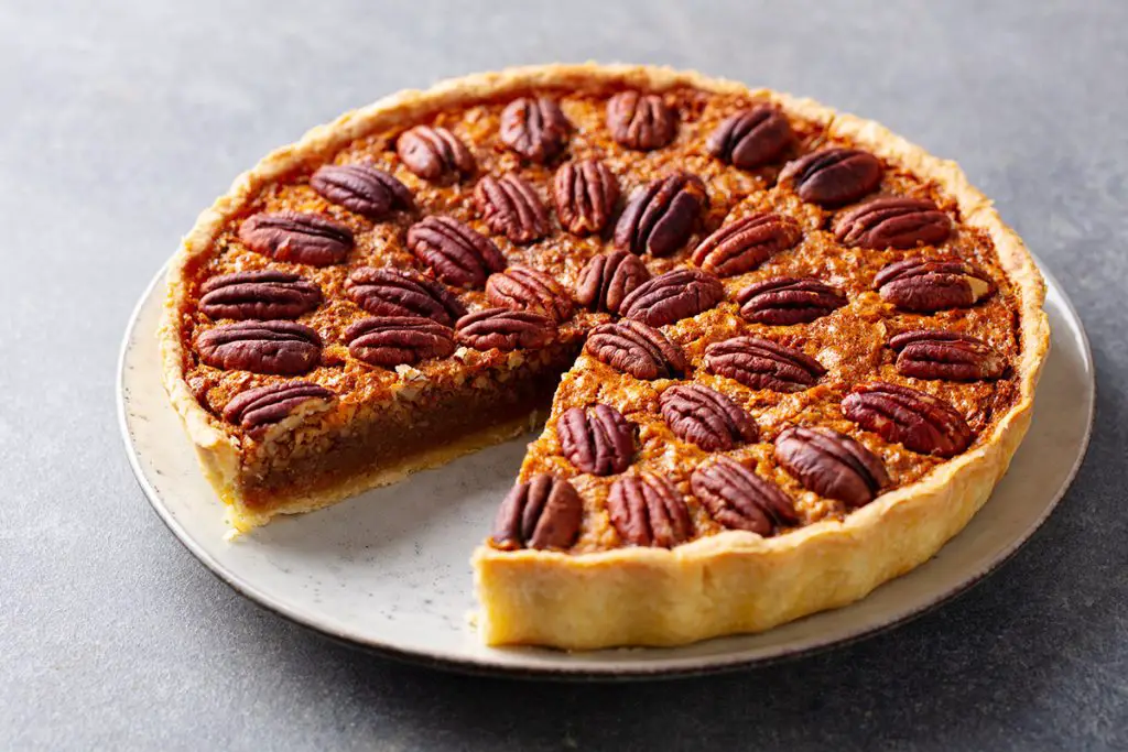Thawed pecan pie is delicious.