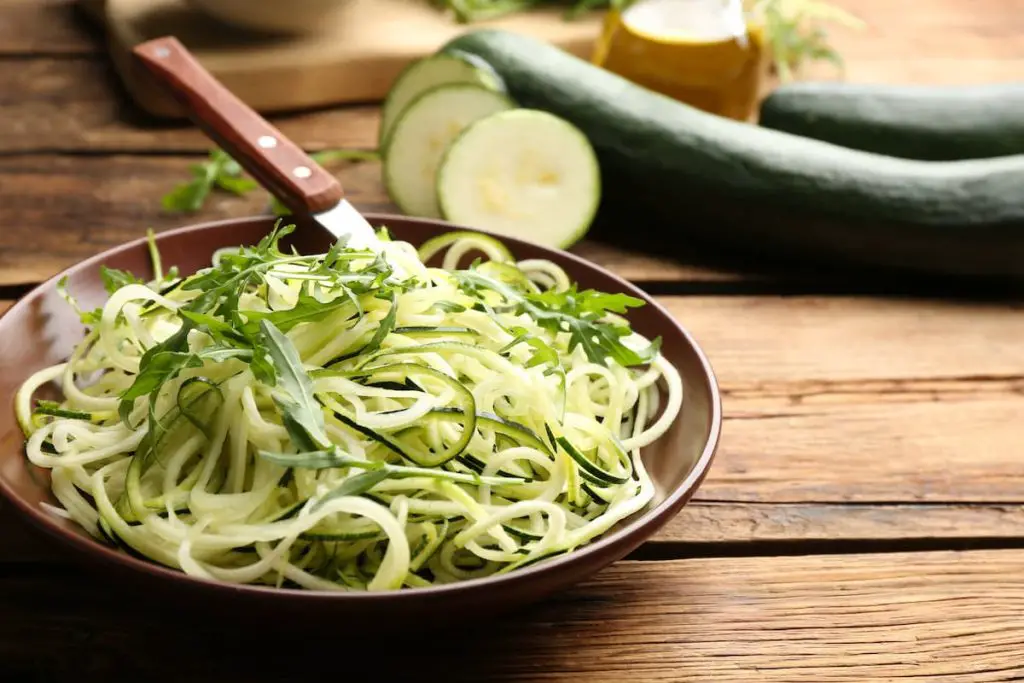 Making Zoodles To Freeze