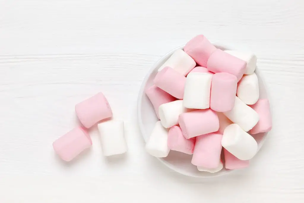 Due to their lack of moisture, marshmallows don't get hard when frozen.