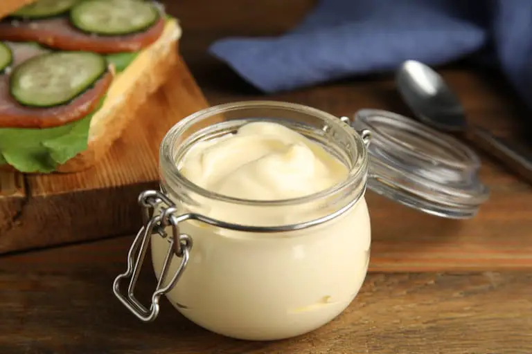 mayonnaise in a jar