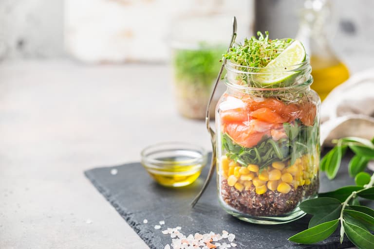 Defrosting Food in a Mason Jar