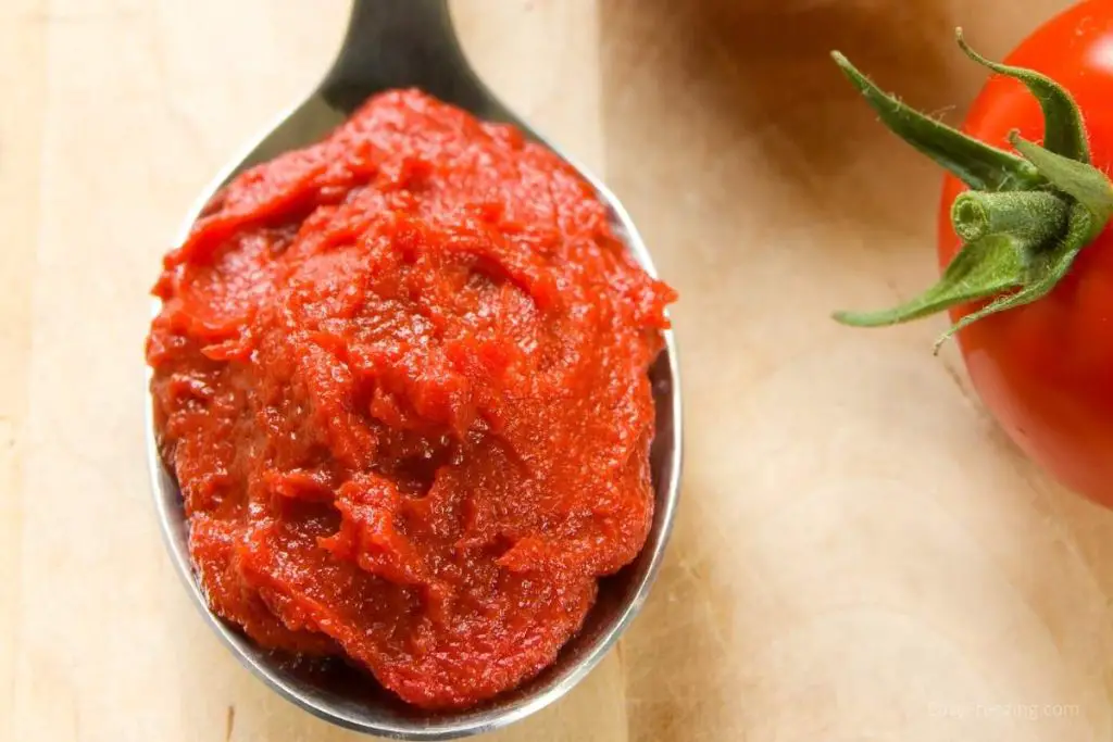 Spoonful of tomato paste