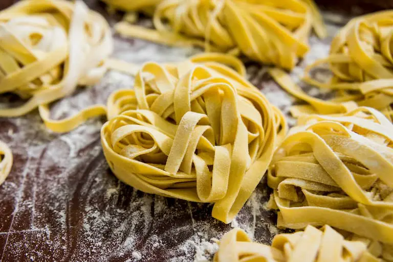 Pasta without sauce: Don't freeze pasta with sauce