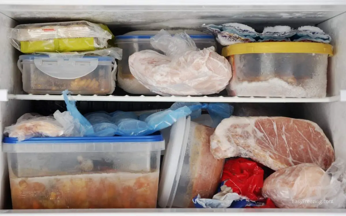 What to do with food when defrosting freezer