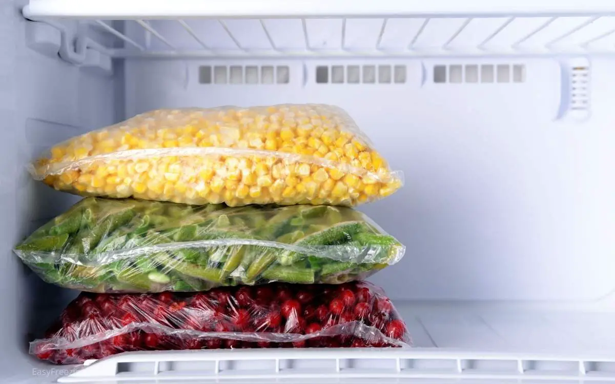 Veggies in freezer: what is a frost free freezer