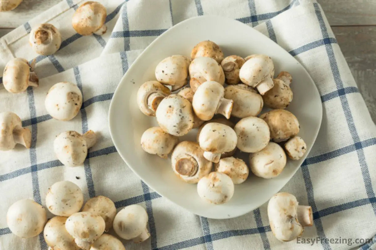 Benefits of freezing Raw Mushrooms