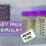 can you freeze baby milk formula or powder