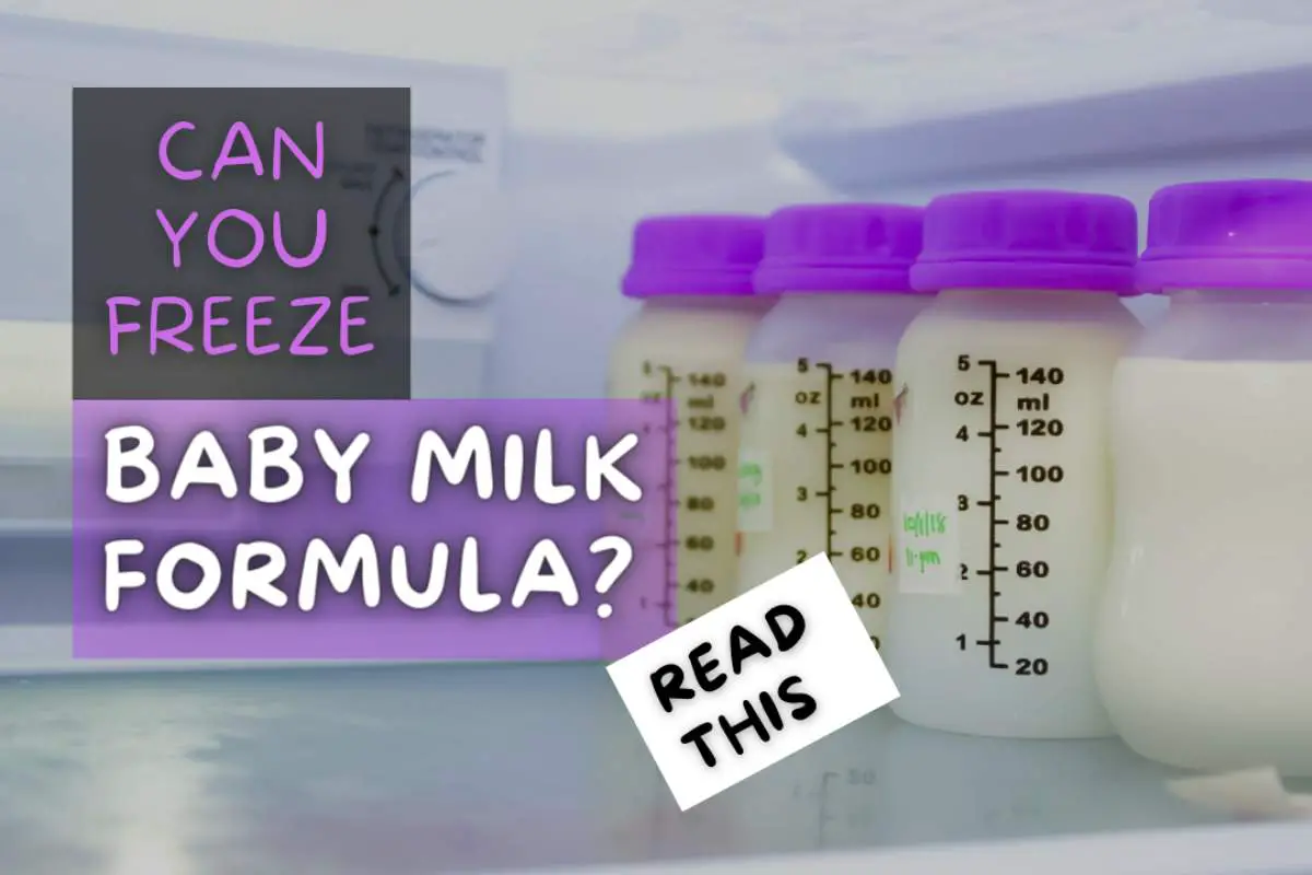 can you freeze baby milk formula or powder