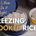 Freezing cooked rice