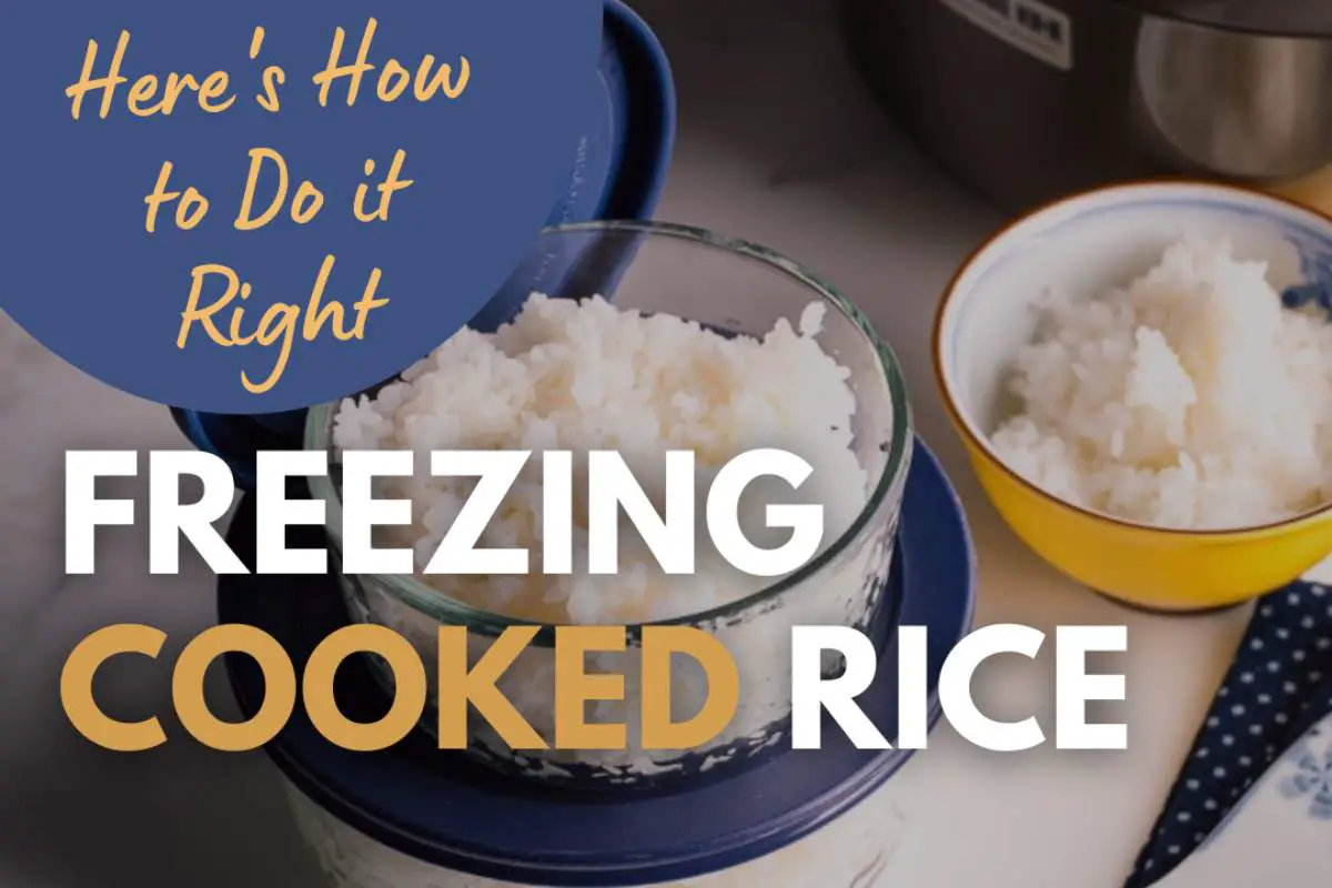 Freezing cooked rice