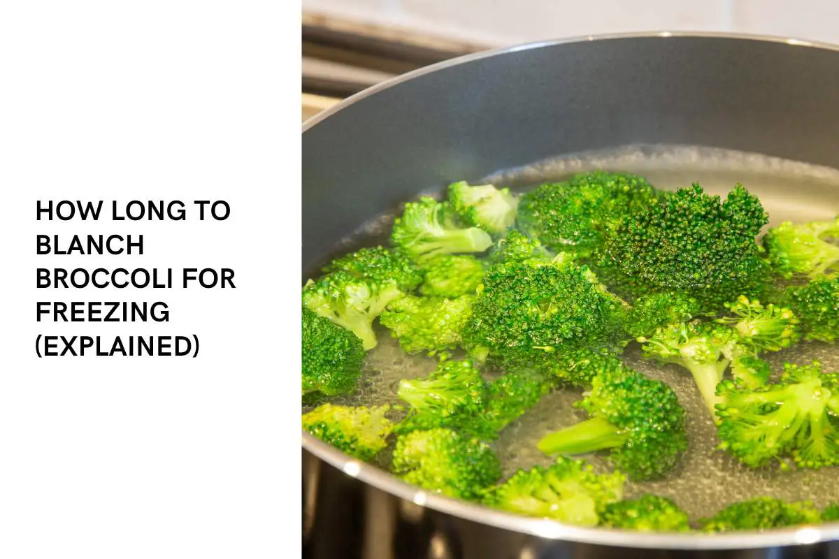 How long to blanch broccoli for freezing