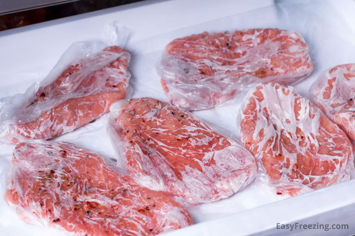Meat destined for the freezer should be frozen as soon as possible.