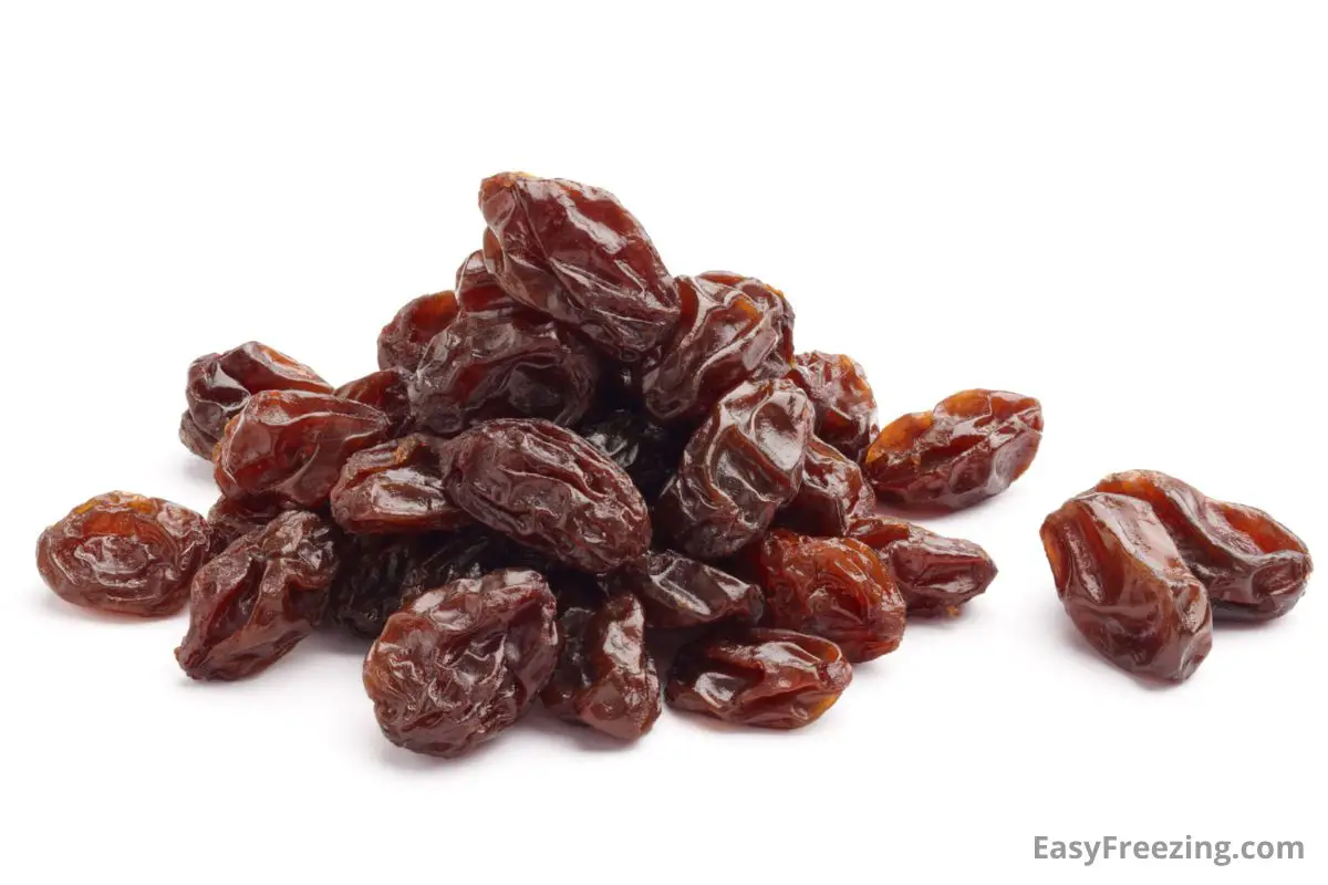 How to freeze raisins