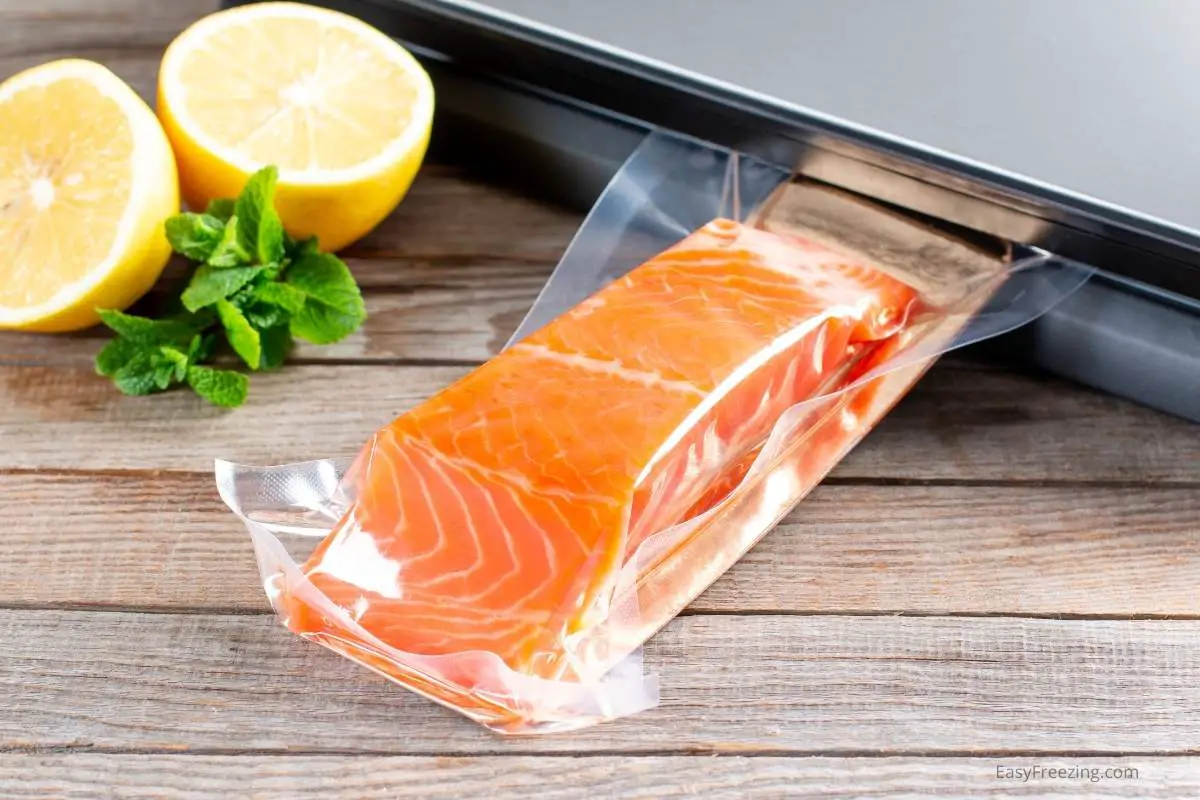 Vacuum sealing fish is an ideal way to freeze it