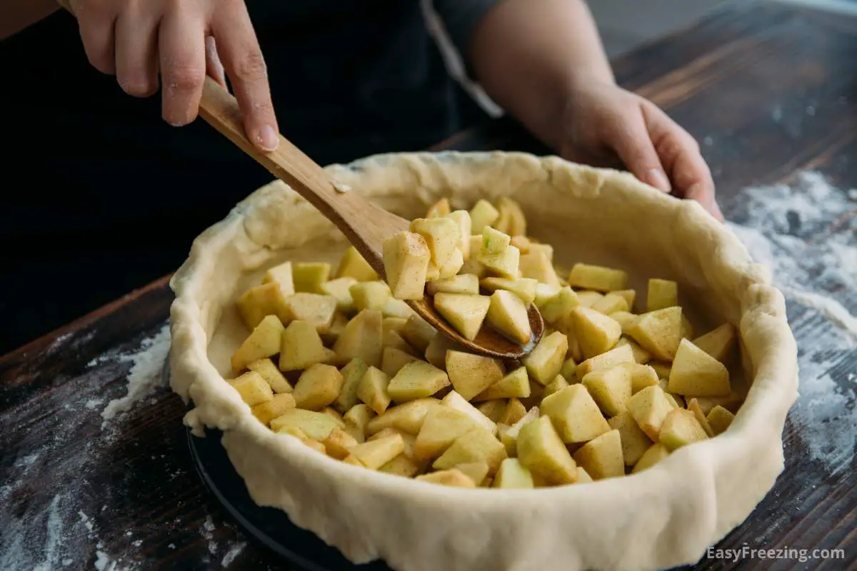 Method to Make Apple Pie Filling for Freezer